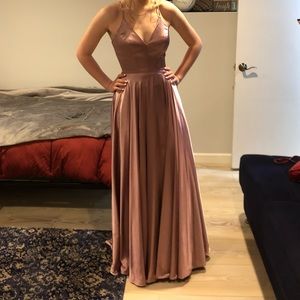 Glamour Couture Mauve Prom Dress